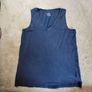 Time and Tru Navy Blue Sleeveless Tank – Size Small (4–6)